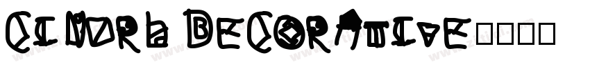 cinzrl decorative字体转换